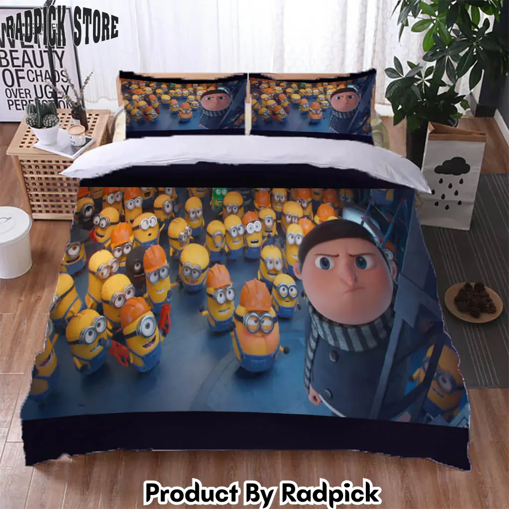 Minions the riseof gru bedding set cosplay quilt duvet cover bed sets  rp0418342